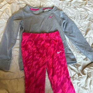 Girls Nike dri fit set
